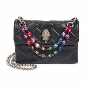 NWT Kurt Geiger Leather Mini Kensington Chain Bag Black/Comb (BRAND NEW!!!!)